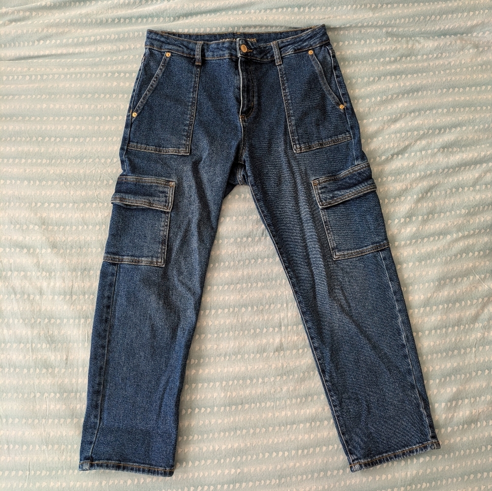 Michael Kors Crop Utility Cargo Jeans - Size 29